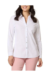 Emma Rib Detail Shirt White