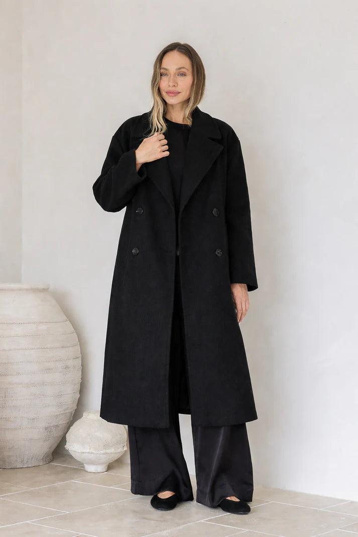 Portofino Coat Black