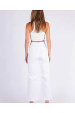 Evie Wide Leg Jean White