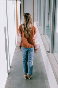 Ingrid Colour Block Knit Tan