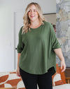 Frankie Batwing Knit Khaki