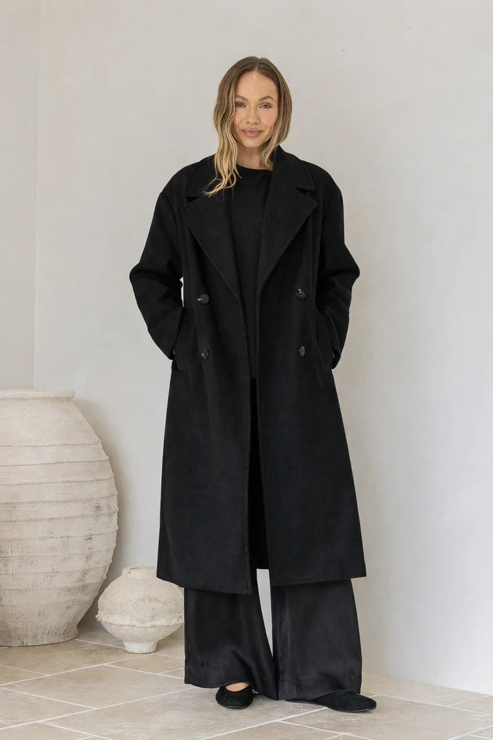 Portofino Coat Black