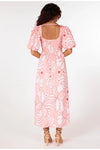 Ana Midi Dress Desert Flower Print