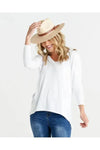 Geneva V-Neck Top White