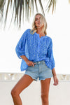 Mandy Pebble Top Blue