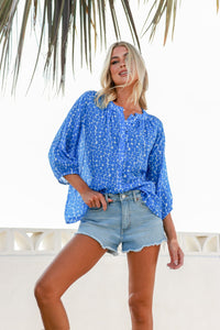 Mandy Pebble Top Blue