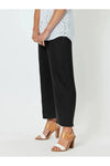 Lara Wide Leg Linen Pant Black