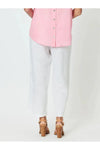 Lara Wide Leg Linen Pant White