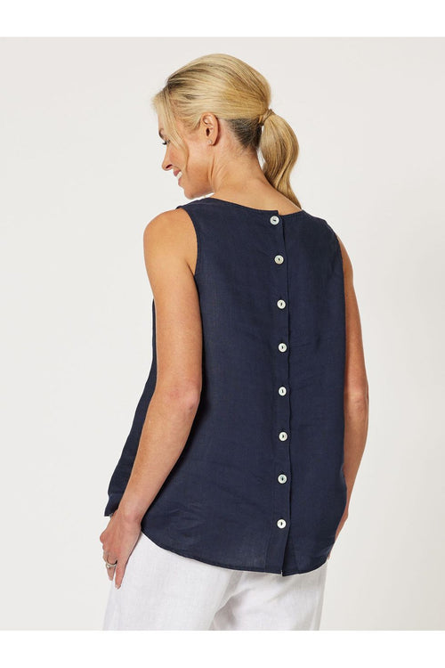 Bianca Button Back Tank