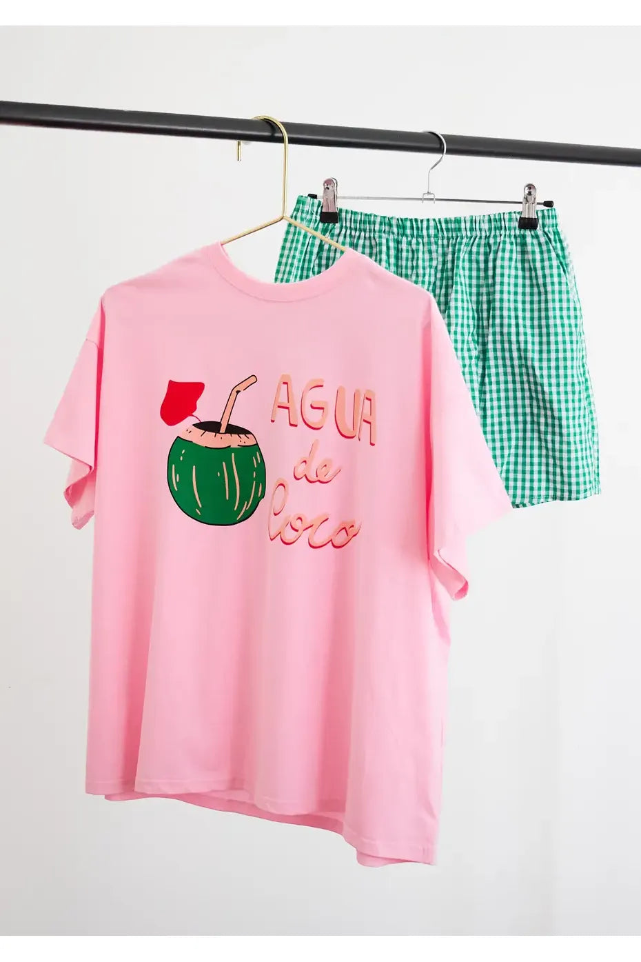 De Coco Set Pink/Green