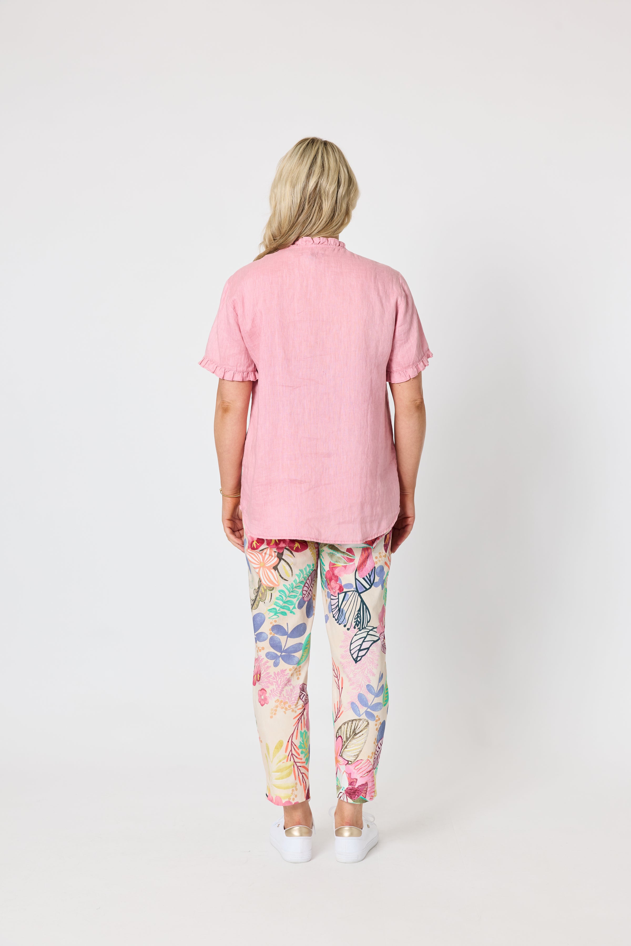Audrey Linen Top Musk