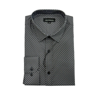 Stretch Geo Shirt Black