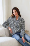 Barcelona Pastel Vine Top Black