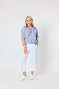 Monaco Spot Top Pale Blue