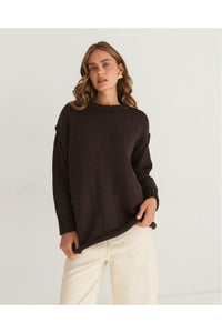 Antonia Knit Chocolate
