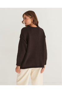 Antonia Knit Chocolate