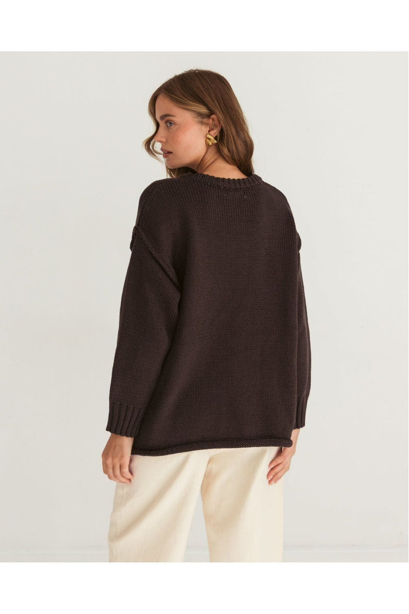 Antonia Knit Chocolate