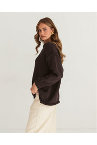 Antonia Knit Chocolate