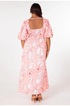 Ana Midi Dress Desert Flower Print