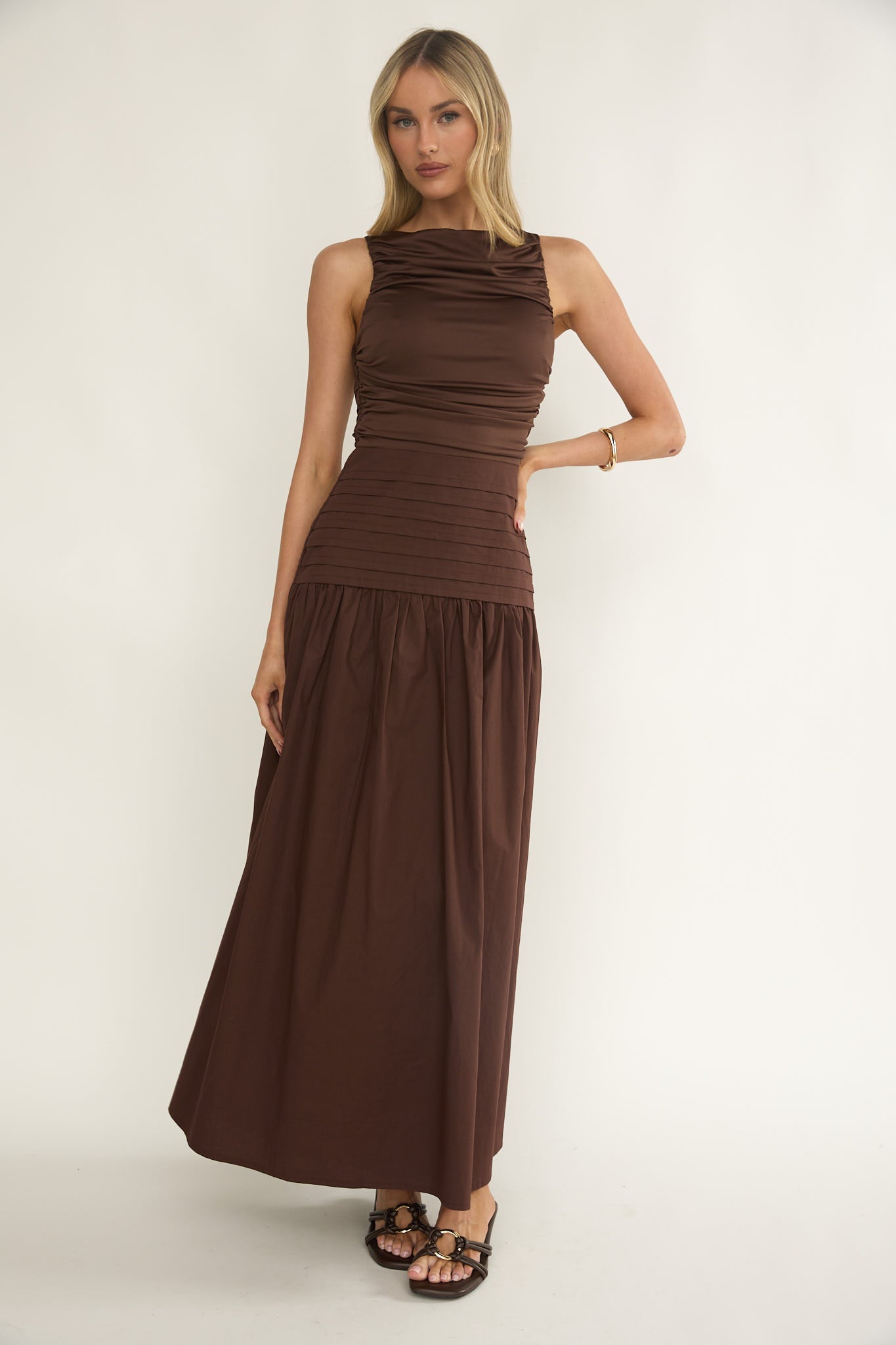 Omi Dress Chocolate