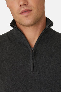 The Lakewood Zip Knit Charcoal