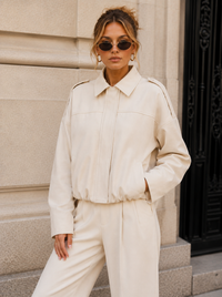 Sadie Bomber Jacket Cream
