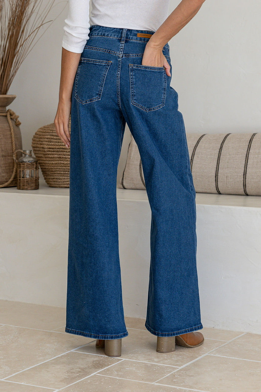 Sienna Straight Jean Dark Blue