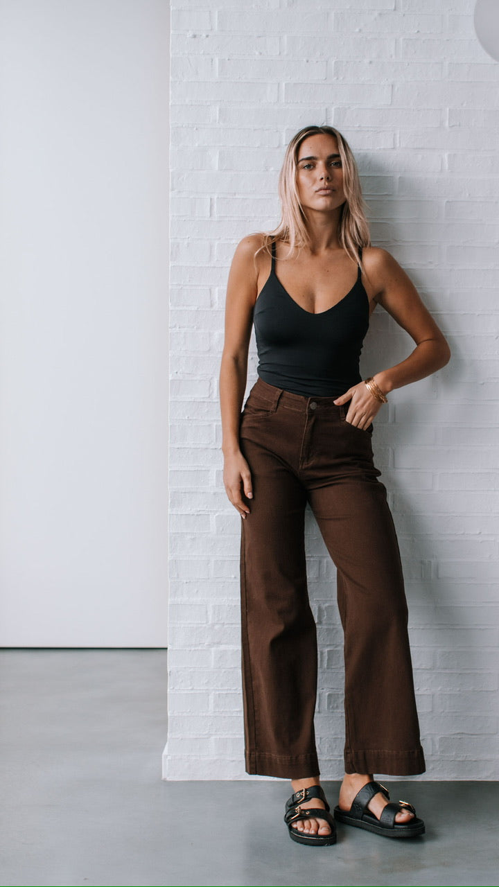 Arabella Straight Jean Chocolate