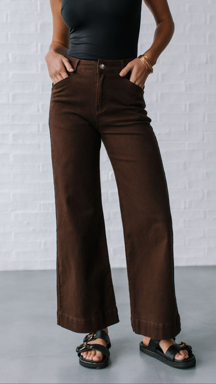 Arabella Straight Jean Chocolate