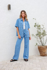 Clara Denim Shirt Mid Blue