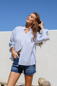 Sorrento Stripe Shirt Blue/White
