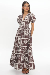 Gina Dress Chocolate