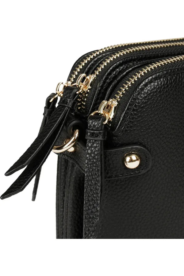 Parma Crossbody Bag Black/Gold