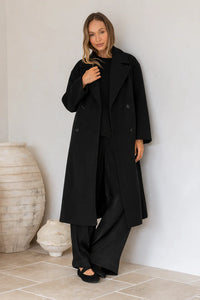 Portofino Coat Black