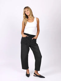 Leo Barrel Jeans Black