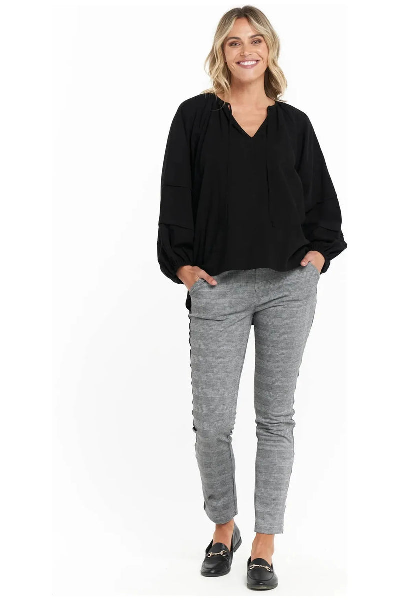 Fleur Blouse Black