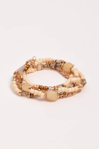 Four Piece Bracelet Set Camel