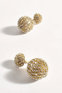 Belle Of The Ball Diamante Earring Gold