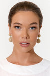 Belle Of The Ball Diamante Earring White