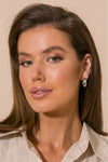 Chunky Midi Statement Hoop Silver