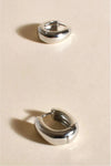 Chunky Midi Statement Hoop Silver