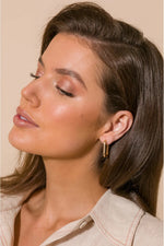 Metal Link Hoop Gold