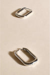 Metal Link Hoop Silver