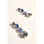 Graduated Jewels Event Earrings Blue