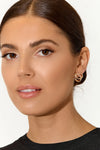 Textured Knot Earrings Gold