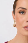 Ball Drop Top Earring Gold
