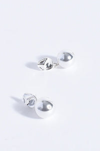 Ball Drop Top Earring Silver