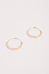 Wired Mini Pearl Hoop Gold