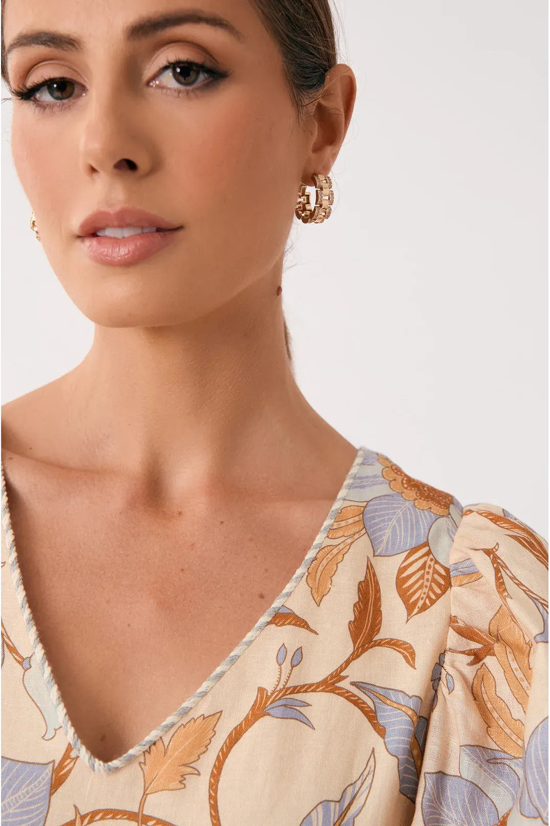 Mini Chain Hoops Gold