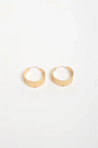 Statement Hammered Event Hoops Gold